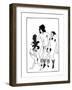 The Lacedaemonian Ambasadors, Illustration from Lysistrata by Aristophanes 1896-Aubrey Beardsley-Framed Giclee Print