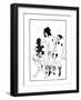 The Lacedaemonian Ambasadors, Illustration from Lysistrata by Aristophanes 1896-Aubrey Beardsley-Framed Giclee Print