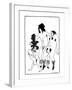 The Lacedaemonian Ambasadors, Illustration from Lysistrata by Aristophanes 1896-Aubrey Beardsley-Framed Giclee Print