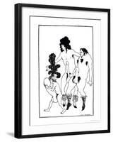 The Lacedaemonian Ambasadors, Illustration from Lysistrata by Aristophanes 1896-Aubrey Beardsley-Framed Giclee Print