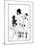 The Lacedaemonian Ambasadors, Illustration from Lysistrata by Aristophanes 1896-Aubrey Beardsley-Mounted Giclee Print