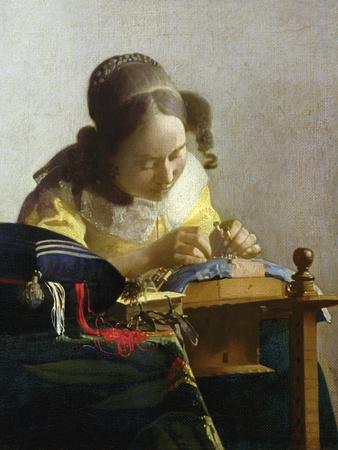 The Lacemaker 1669 70 Giclee Print Johannes Vermeer Allposters Com