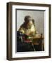 The Lacemaker, 1669-70-Johannes Vermeer-Framed Giclee Print