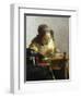 The Lacemaker, 1669-70-Johannes Vermeer-Framed Giclee Print