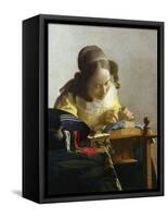 The Lacemaker, 1669-70-Johannes Vermeer-Framed Stretched Canvas