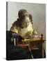 The Lacemaker, 1669-70-Johannes Vermeer-Stretched Canvas