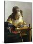 The Lacemaker, 1669-70-Johannes Vermeer-Stretched Canvas