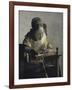 The Lacemaker, 17th century-Johannes Vermeer-Framed Giclee Print