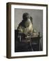 The Lacemaker, 17th century-Johannes Vermeer-Framed Giclee Print