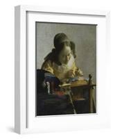 The Lacemaker, about 1665-Johannes Vermeer-Framed Giclee Print