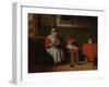 The Lacemaker, c.1656-Nicolaes Maes-Framed Giclee Print