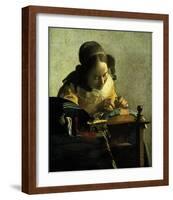 The Lacemaker-Johannes Vermeer-Framed Giclee Print