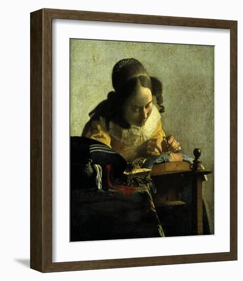 The Lacemaker-Johannes Vermeer-Framed Giclee Print