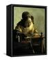 The Lacemaker-Johannes Vermeer-Framed Stretched Canvas