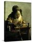 The Lacemaker-Johannes Vermeer-Stretched Canvas