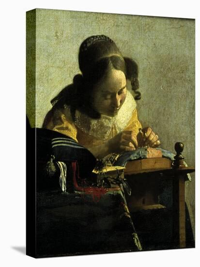 The Lacemaker-Johannes Vermeer-Stretched Canvas