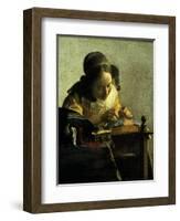 The Lacemaker-Johannes Vermeer-Framed Giclee Print