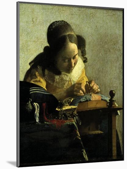 The Lacemaker-Johannes Vermeer-Mounted Giclee Print