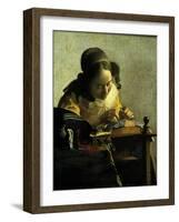 The Lacemaker-Johannes Vermeer-Framed Giclee Print