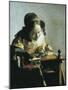 The Lacemaker-Johannes Vermeer-Mounted Art Print