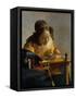 The Lacemaker-Johannes Vermeer-Framed Stretched Canvas