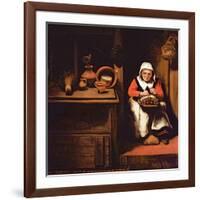 The Lacemaker-Nicholaes Maes-Framed Giclee Print