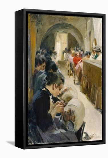 The Lacemakers (Spetsknypplerskor), Venice, 1894-Anders Leonard Zorn-Framed Stretched Canvas