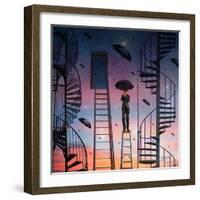 The Ladders, 2009-Trygve Skogrand-Framed Giclee Print