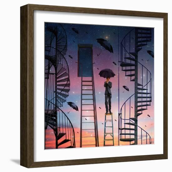 The Ladders, 2009-Trygve Skogrand-Framed Giclee Print