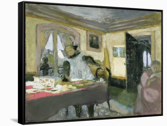 The Laden Table-Edouard Vuillard-Framed Stretched Canvas