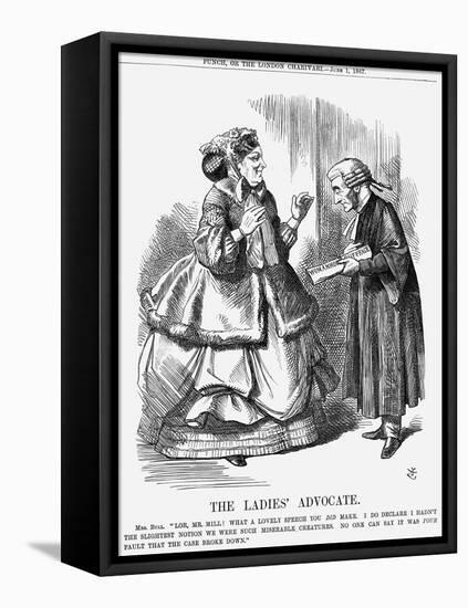 The Ladies' Advocate, 1867-John Tenniel-Framed Stretched Canvas