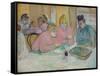 The Ladies in the Dining Room-Henri de Toulouse-Lautrec-Framed Stretched Canvas