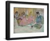 The Ladies in the Dining Room-Henri de Toulouse-Lautrec-Framed Giclee Print