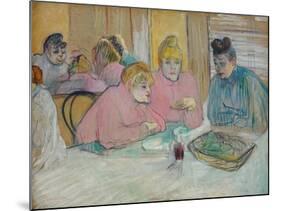The Ladies in the Dining Room-Henri de Toulouse-Lautrec-Mounted Giclee Print