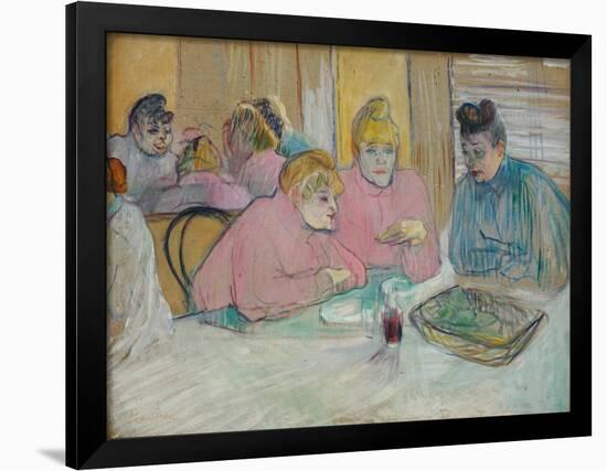 The Ladies in the Dining Room-Henri de Toulouse-Lautrec-Framed Giclee Print