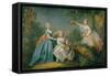 The Ladies Noel, C.1740 (Oil on Canvas)-Bartholomew Dandridge-Framed Stretched Canvas