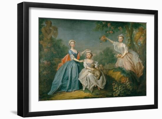The Ladies Noel, C.1740 (Oil on Canvas)-Bartholomew Dandridge-Framed Giclee Print