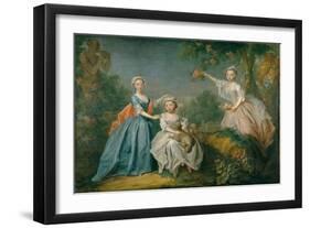 The Ladies Noel, C.1740 (Oil on Canvas)-Bartholomew Dandridge-Framed Giclee Print