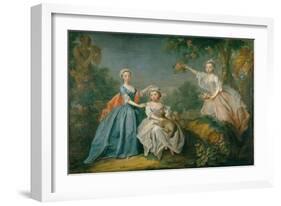 The Ladies Noel, C.1740 (Oil on Canvas)-Bartholomew Dandridge-Framed Giclee Print