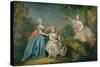 The Ladies Noel, C.1740 (Oil on Canvas)-Bartholomew Dandridge-Stretched Canvas