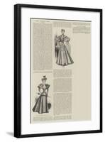 The Ladies' Page, Dress-null-Framed Giclee Print