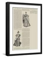 The Ladies' Page, Dress-null-Framed Giclee Print