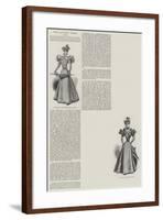 The Ladies' Page, Dress-null-Framed Giclee Print