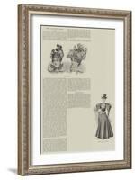 The Ladies' Page, Dress-null-Framed Giclee Print