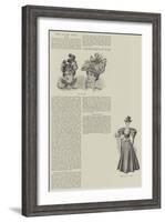 The Ladies' Page, Dress-null-Framed Giclee Print