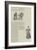 The Ladies' Page, Dress-null-Framed Giclee Print