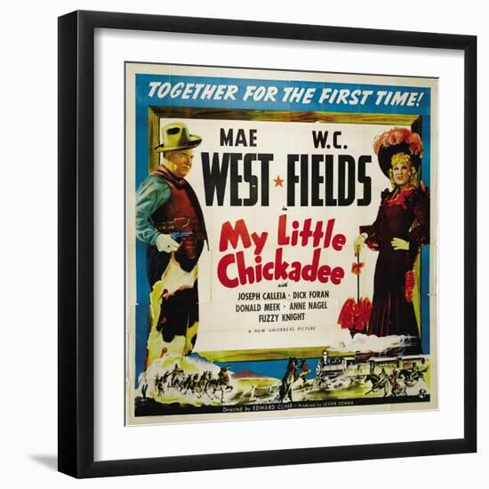 The Lady And the Bandit, 1940 "My Little Chickadee" Directed by Edward F. Cline-null-Framed Giclee Print