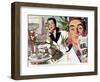 The Lady and the Mug  - Saturday Evening Post "Leading Ladies", August 28, 1954 pg.31-Perry Peterson-Framed Giclee Print