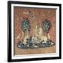 The Lady and the Unicorn, Sight, Between 1484 and 1500-null-Framed Giclee Print