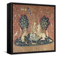 The Lady and the Unicorn, Sight, Between 1484 and 1500-null-Framed Stretched Canvas